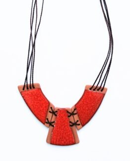 Collar Lydia rojo