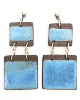 Aros Paula azul jeans