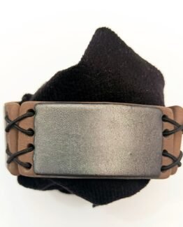 Brazalete rectangular pequeño grafito