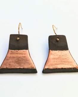 Aro Taís cinta cobre - Joyería Artesanal de Cerámica Marisa Bidone